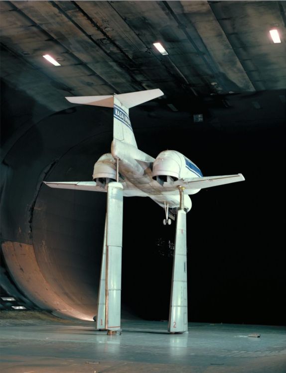 Multi-Mission Lift Cruise Fan Model, Wind Tunnel - NASA Ames 40x80 foot, 1976 (1).jpg